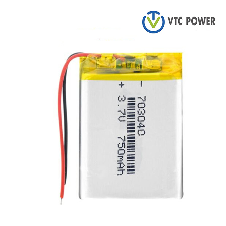 703040 750mAh 3.7V Li-po akumulatory litowe do oświetlenia LED MP3 MP4 telefon komórkowy DVD Power Bank do laptopa